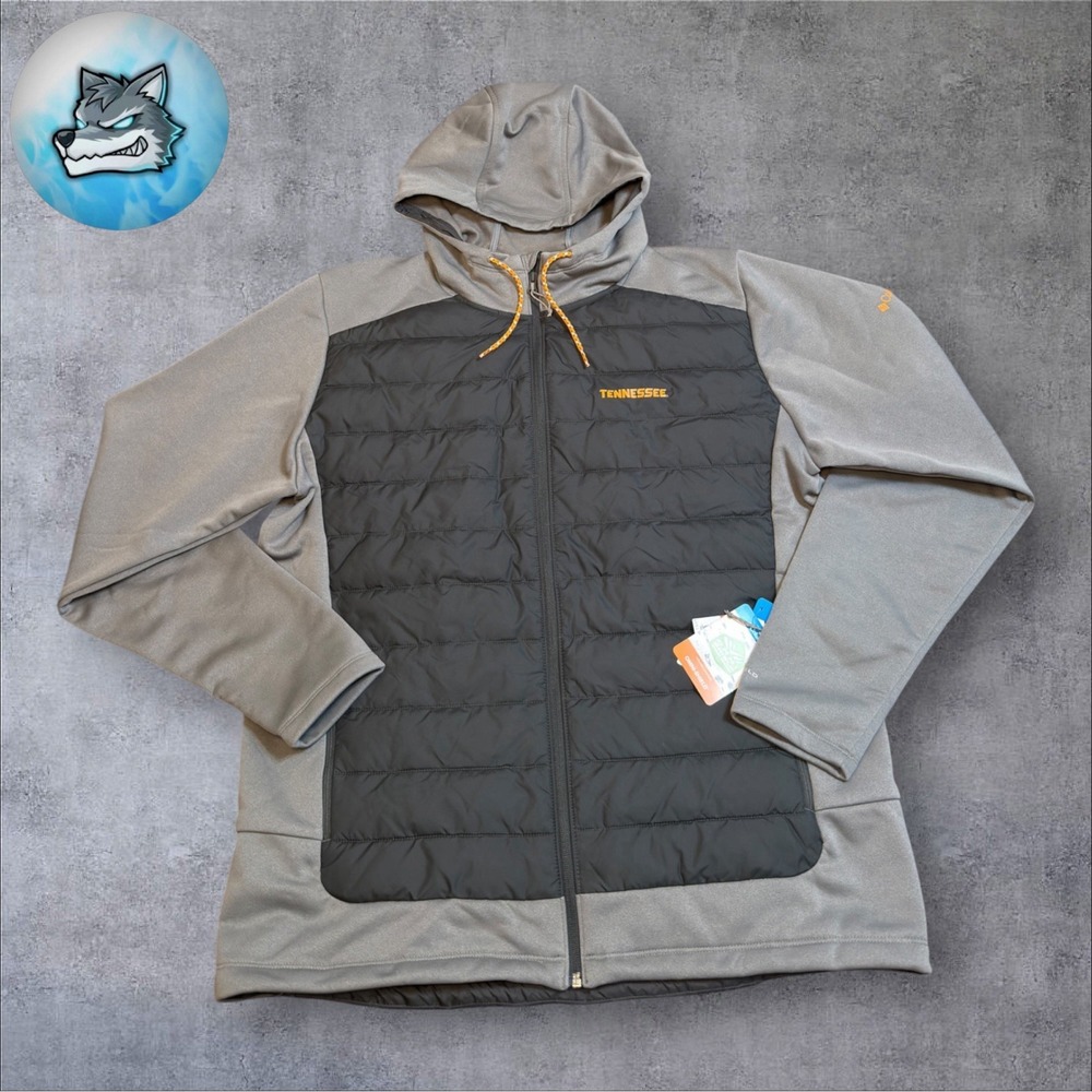 Columbia Tennessee Volunteers Out-Shield Hybrid Full-Zip Hoodie Mens XL Grey